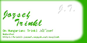 jozsef trinkl business card